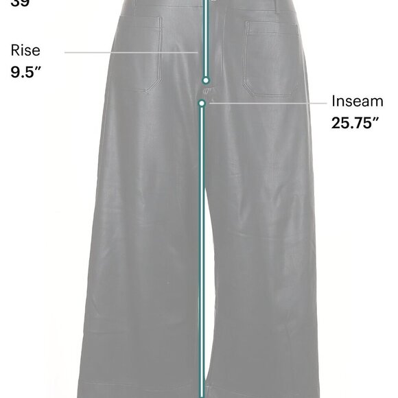 Maeve by Anthropologie Black Leather Colette Pants - Picture 11 of 11